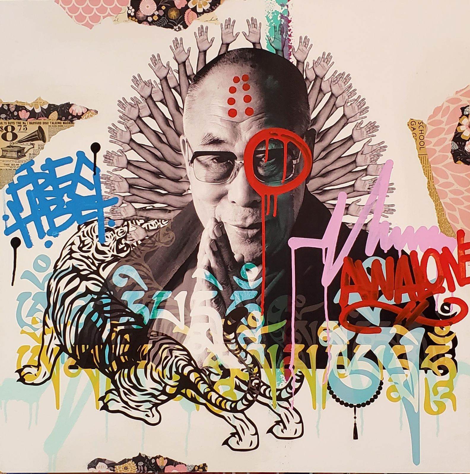 Free Tibet - 31.5"H x 31.5"W