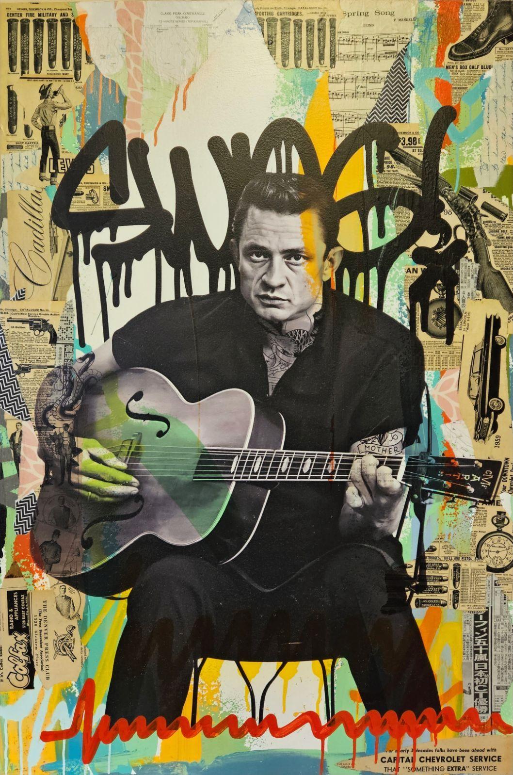 Johnny Cash Commission - 50.5"Hx37.5"W