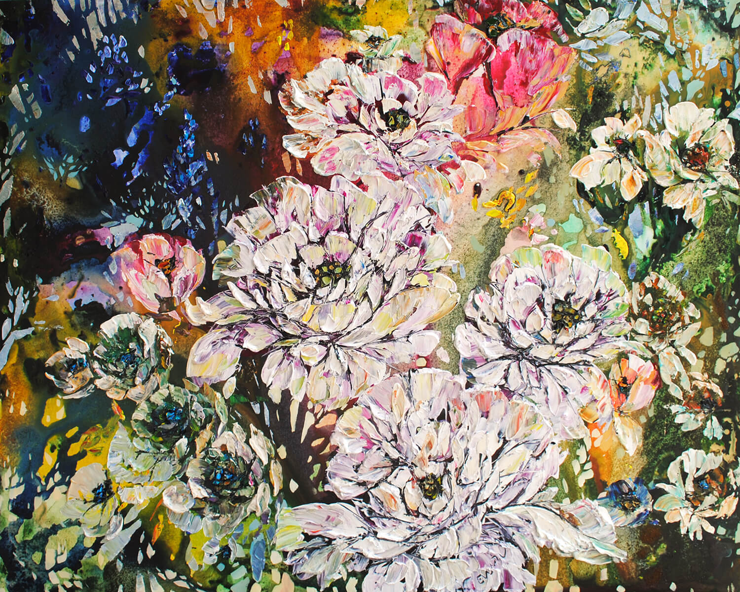 Floral - 48"H x 60"W