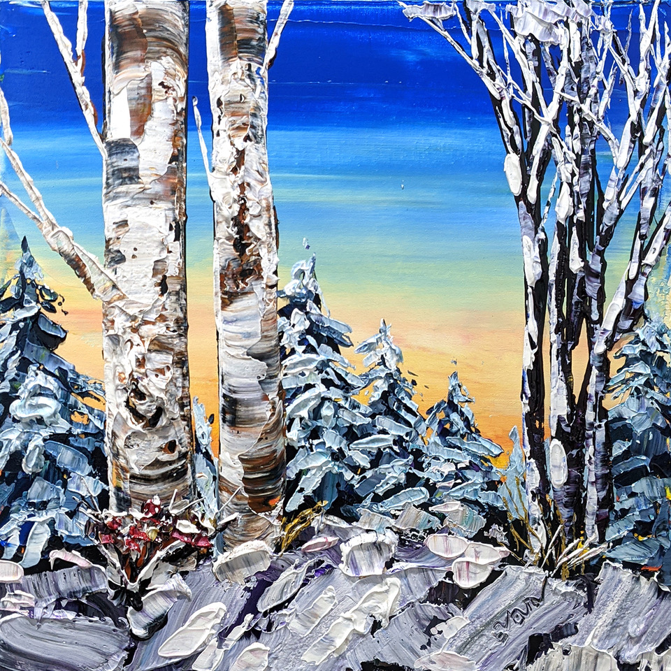 Winter Birch - 20"H x 20"W