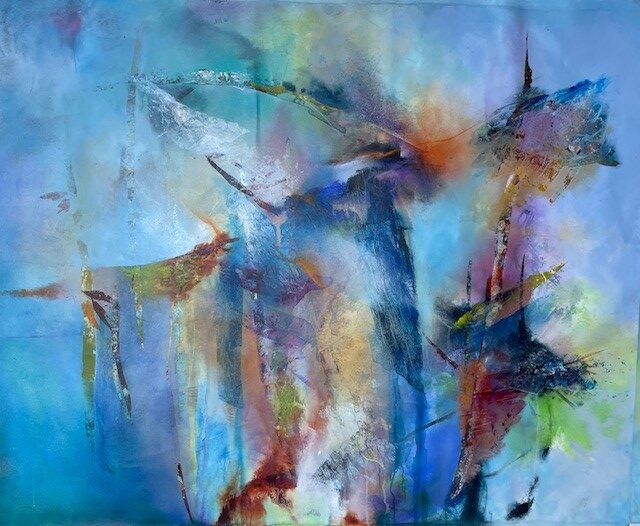Abstract Watercolors Series - 48"H x 60"W