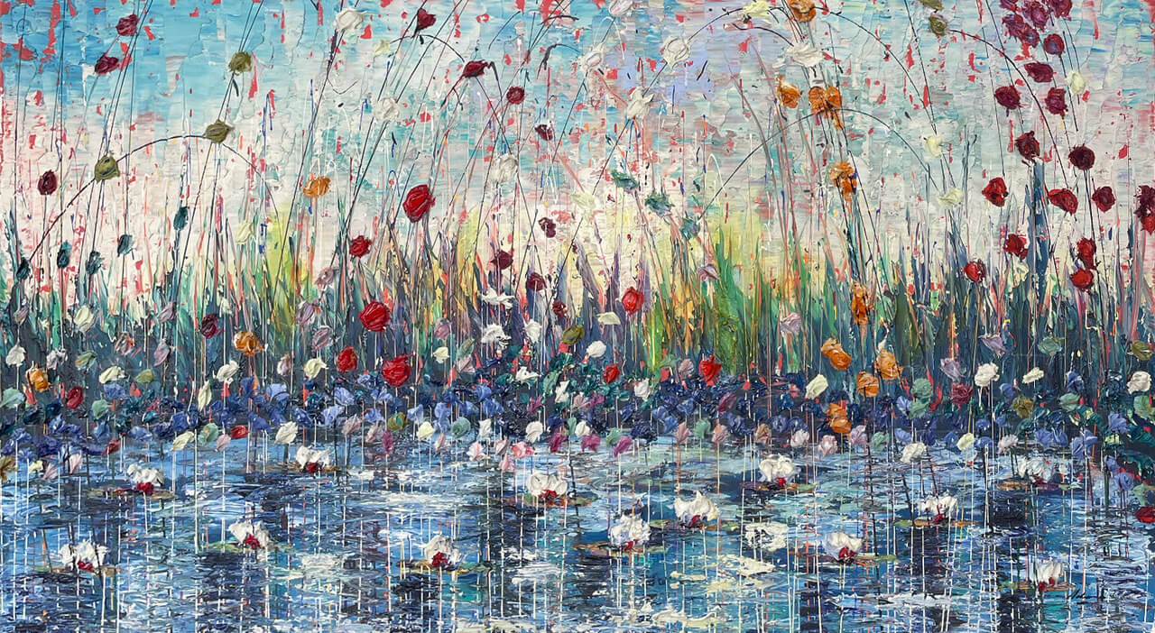 Ligurian Breeze - 40"H x 72"W adamo ligurian breeze