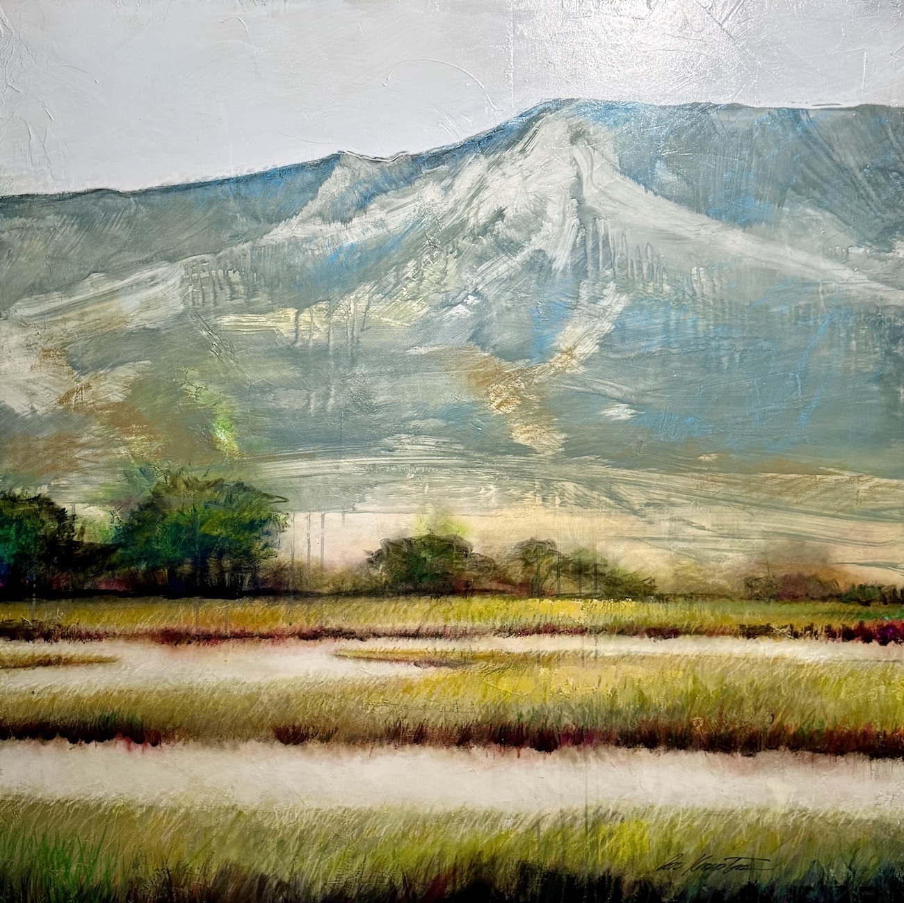 Mountain Landscape 2 - 48Wx48H de palo warrior song 2