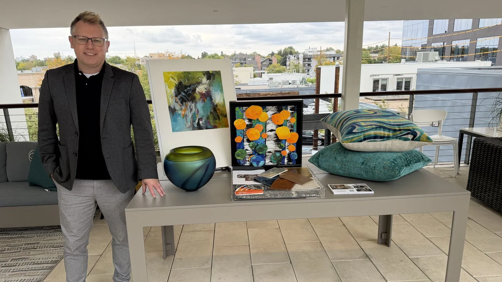 Jeremy at the Cherry Creek Design Collective event